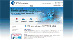 Desktop Screenshot of cpeinformatica.com.ar